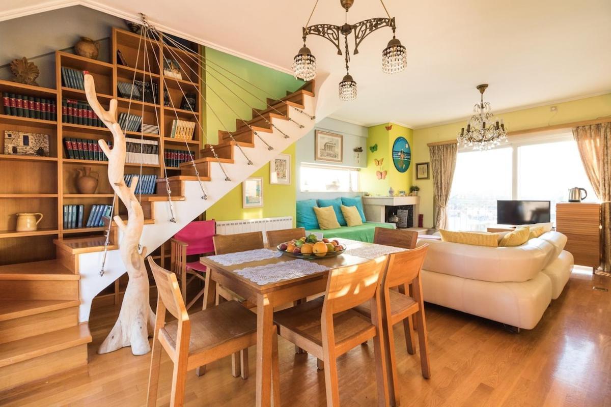 A Luxury Maisonette With Sea View 피레아스 외부 사진